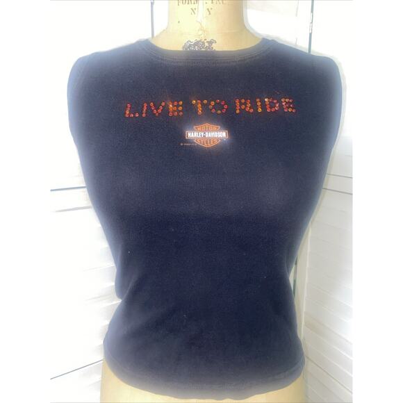 Vintage Harley Davidson St Pete Beach, FL Black 100%Cotton T-Shirt Medium - Picture 1 of 8